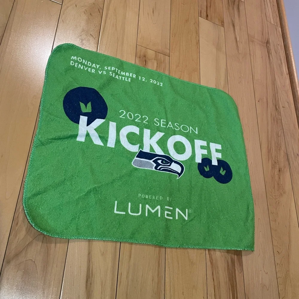 Seattle Seahawks Green and White Hand Towels